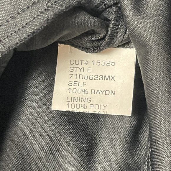 TADASHI Collection Size 6 Black Ruffle Pleated Silk Chiffon Formal Event Dress - Picture 6 of 9